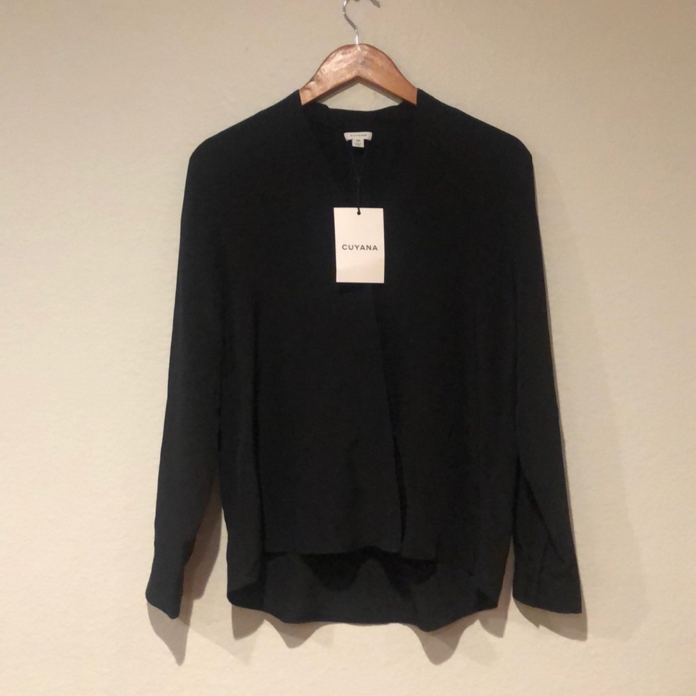 Cuyana Silk Wrap Blouse
